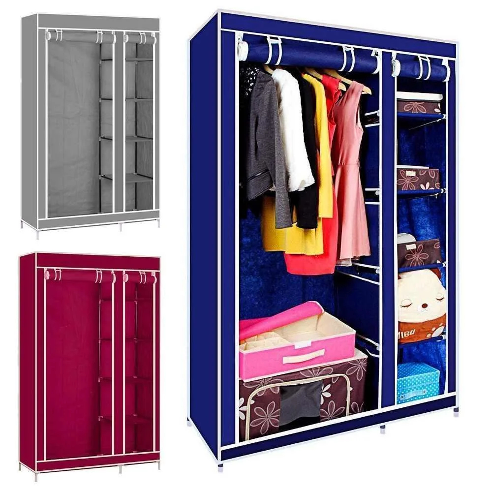 Складной шкаф каркасный тканевый storage wardrobe для одежды - фото